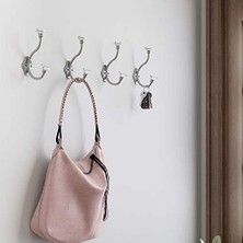 Karokstore 128734 Akrilik Yüzeyler Tasarım Ceket ve Şapka Kancası, Nikel ve Şeffaf