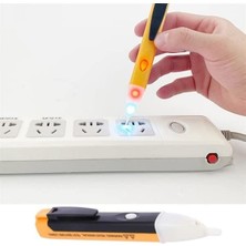 Karokstore Dedektörlü Temassız Işıklı Kablo Voltaj Test Elektrik Kaçak Dijital Kontrol Kalemi Cihazı