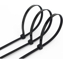 Karokstore Klips Kablo Bağı Seti, Amerikan Kelepçesi, Cırt Elektrik Kablo Bağı, Dayanıklı ve Çok Yönlü Kullanım Için Ideal, Düzenleme 100 Adet (Siyah, 3.6X150MM)