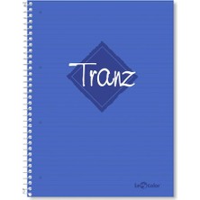 Karokstore Lé 2012095/2 Tranz Pp Kapak, 1.hamur Kağıt Spiralli Defter, Mavi