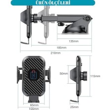 Karokstore Hb-01 Otomatik Klipsli Araba Telefon Tutucu Ayarlanabilir Cam ve Torpido Için Yüksek Kalite Tutucu