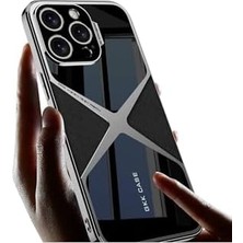 Karokstore - 14 Pro Max Kılıf – X-Pro Şok Emici, Deri Arka Yüzeyli, Kamera Koruyucu Ultra Ince Kapak