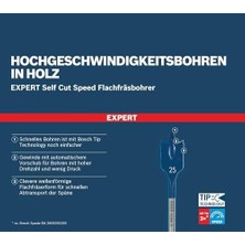 Karokstore Professional 1x Expert Self Cut Speed Yaprak Delme Uçları (Yumuşak Ahşap, Sunta, Ø 30,00 Mm, Aksesuar Döner Matkap/vidalamalar, Darbeli Matkap/vidalama)