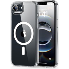 Karokstore Premium 16E (Mag-Safe) ile Uyumlu Şeffaf Kılıf Manyetik Şarj Özellikli
