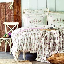 Karokstore Alfia Pudra %100 Pamuk Çift Kişilik Nevresim Takımı