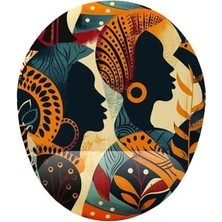 Karokstore Afrikalı Kadınlar Bilek Destekli Mouse Pad