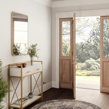 Karokstore Coventry Springdale Kollu 2 Yönlü Ayarlanabilir Giriş Kapı Kolu Seti - Altın, 728915