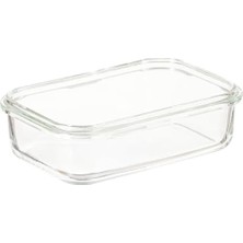 Karokstore Dikdörtgen Cam Saklama Kabı, 400 ml 3lü Paket