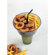 Karokstore Life Cips Kovası Pipetli Bardak Seti MIT1019