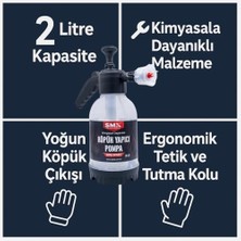 Karokstore Smx Köpük Yapıcı Pompa 2 Litre Kapasiteli Boş Şişe,kimyasal Dayanımlı Basınçlı Pompa, Ergonomik Kullanım