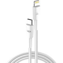 Karokstore K608 Type-C To Iph Lightning 30W 2mt Şarj Kablosu Beyaz