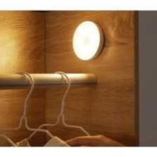 Karokstore Sensörlü Şarjlı Dolap Içi Kablosuz LED Kabin Aydınlatma Mıknatıslı Gece Lambası