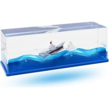 Karokstore Batmayan Gemi, Interaktif Hareketli Gemi Biblosu, Su ve Mavi Yağlı Dinamik Deniz Manzaralı Dekoratif Blok"