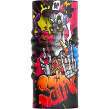 Motobir Baf-Bandana Dj Grafiti Renkli Kuru Kafa
