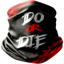 Motobir Baf-Bandana Siyah Kırmızı Do Or Die