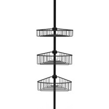 Karokstore Primanova MN2906ALU. 4 Raflı Yaylı Köşe Seti, Siyah