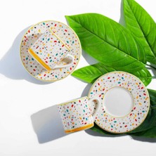 Karokstore TE-028 Colorful 6lı Türk Kahvesi Fincan Takımı
