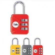 Karokstore YP1/28/121/1 Asma Kilit, Sarı-Kırmızı-Koyu Gri