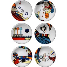 Karokstore Porselen Zeugma 27 cm 6 Parça Time Servis Seti 8739