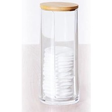 Karokstore Ahşap Kapak Disk Pamukluk Organizeri