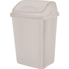 Karokstore Life Vittorio Çöp Kovası – 10 Litre, Sallanır Kapaklı, Sağlam ve Hijyenik Atık Kutusu