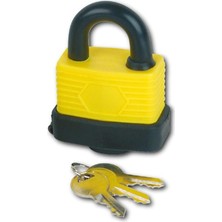 Karokstore Werkzeug 41350, Su Geçirmez Asma Kilit, 50 Mm, Sarı
