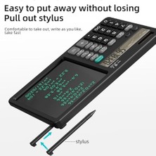 Karokstore Büyük El Yazma LCD Not Defteri ile 12 Basamaklı Masaüstü Hesap Makinesi. Ofis, Okul, Ev Için Güneş Enerjili Standart Fonksiyon Hesaplayıcısı