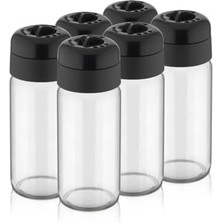 Karokstore Life 6 Adet 245 ml Döner Kapaklı Cam Baharatlık Takımı MIT1085