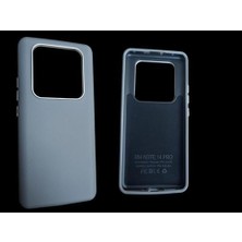 Karokstore 14 Pro 5g Ile Uyumlu Pu Deri Kılıf Içi Kadife Metal Çerçeve Darbeye Karşı Koruyan Ince Deri Hissi [note 14 Pro Pu Deri] (Gri)