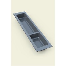 Karokstore Mutfak Çekmece Içi Modüler Iki Bölmeli Kaşıklık 11CMX48CM(BOYDAN 4cm Kesilebilir)