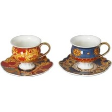 Karokstore Art Clarissa Dörtlü Ayaklı Kahve Fincanı Seti