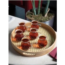 Karokstore Life 6 Adet Ateşe Dayanıklı Kulplu Cam Keyifli Çay Bardağı Kupa Seti MIT1165