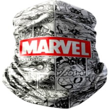 Motobir Baf-Bandana Siyah Beyaz Çizgi Dizi Mrvl