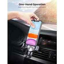Karokstore 360 Derece Mekanik Araç Içi Telefon Tutucu Uzay Grisi
