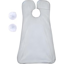 Karokstore Saç Sakal Yemek Örtüsü Duş Banyo Temizlik Önlüğü Vantuzlu Aparat Aynaya Fayansa Veya Asılabilir Fonksiyonel Sakal Önlüğü
