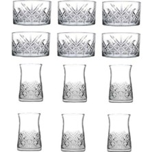 Karokstore 12 Parça Çerezlik Kase ve Çay Bardağı Seti