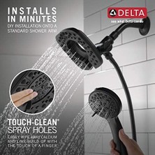 Karokstore Faucet 4-Spray IN2ITION Çift Duş Başlığı, El Spreyi, Mat Siyah Duş Başlığı, Hortum, Duş Başlıkları ve El Duşları, El Duş Başlıkları, Mat Siyah 58498-BL