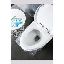 Karokstore Klozet Kapağı Kılıfı Hijyenik Seyahat Tek Kullanımlık Klozet Wc Örtüsü 50 Adet