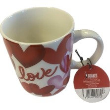 Karokstore - Desenli Kahve Kupası (Kırmızı)