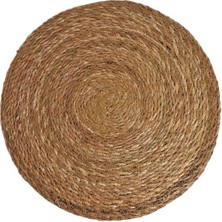 Karokstore 6 Adet Hasır Supla Seti, Amerikan Servis, Sofra Dekorasyonu ve Sunum Için Bambu Hasır, Şık ve Çevre Dostu Masa Aksesuarı 30 cm