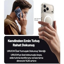 Karokstore 17 Pro Max ile Uyumlu Magsafe Kılıf, Manyetik Şeffaf Kılıf, Sararmaz Mika Pc Özellikli Kapak, Darbeye Dayanıklı Şeffaf Kristal Kapak
