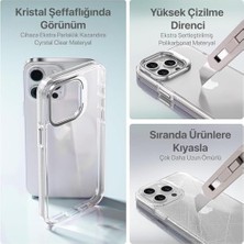 Karokstore iphone 15 Pro Max Için Hybrid Performance Serisi Ultra Şeffaf Sert Polikarbonat Arka Kısım Orta Sertlikte Silikon Kenarlar ve Stand Olabilen Lens Çerçeveli Kılıf (Natural Titanyum, 15 Pro Max)