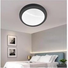 Karokstore 20W Siyah Ledli Tavan Armatürü 6400K Beyaz Işık - Siyah Kasa