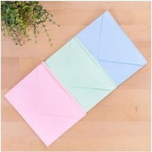 Karokstore Standart Zarf Seti, 13X18 cm 15 Adet (Açık Mavi-Açık Pembe-Su Yeşili)