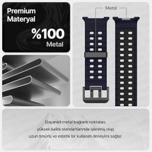 Karokstore Galaxy 8 (40MM/44MM) ve 8 (46MM) ile Uyumlu Hafif ve Yumuşak Çift Renkli Ocean Loop Silikon Kordon