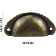 Karokstore Dolap Kulpu, 12 Adet Dayanıklı ve Sağlam Dolaplar ve Çekmeceler Için Bronz Vintaj Mobilya Kapı Çekmece Kolu, Raflar ve Için Vida ile Birlikte