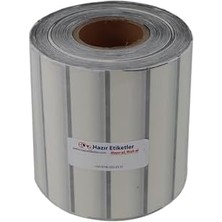 Karokstore Hazır Al Hızlı Al Pp Şeffaf Kutu Kapatma Etiketi Rulo Etiket, 100MM x 20MM Çap 900 Adet, Yuvarlak Transparan