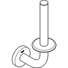 Karokstore Start Yedek Tuvalet Kağıdı Tutucu | Duş/banyo Aksesuarları | Krom | 41186000