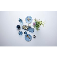 Karokstore Bıtz Kusintha Servis Tabağı Dikdörtgen Mavi 38 x 14 x 3 cm