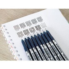 Karokstore 1880 Teknik Çizim Kalemi - Siyah - 10 Kalem - 0,3 mm Çizgi Genişliği